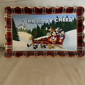 Disney holiday cheer Christmas platter